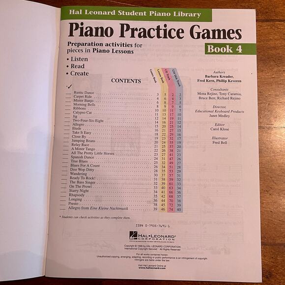 Hal Leonard 2 Different Music Books Piano Practice Groups Books 3 & 4 :00.1=C-25 - Picture 8 of 16